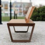 banc avec dossier en bois MABLY.