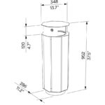 A20-1111 corbeille bois couvercle