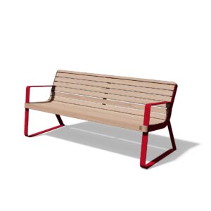 Banc confort avec accoudoirs en bois BORDEAUX (6)