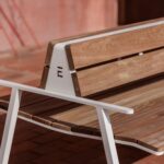Banc double en bois confortable RODEZ.