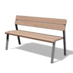 Banc en bois simple 1500mm PIA-