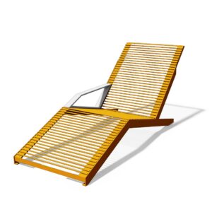 Chaise longue tout acier AIGUEBELETTE (2)