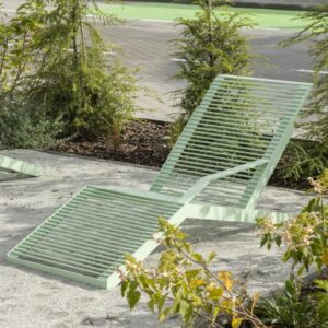 Chaise longue tout acier AIGUEBELETTE