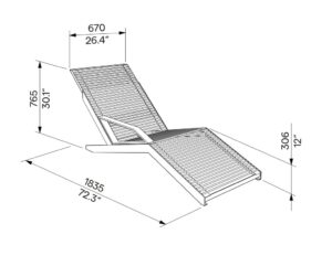 Chaise longue tout acier AIGUEBELETTE (6)