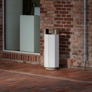Corbeille de propreté acier avec couvercle 38L MONTVERNIER