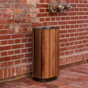 Corbeille de propreté en bois simple 61L MONTAGNY