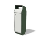 Corbeille de propreté simple acier DOUARNENEZ-