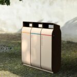 Corbeille de tri robuste tout acier CONCARNEAU-