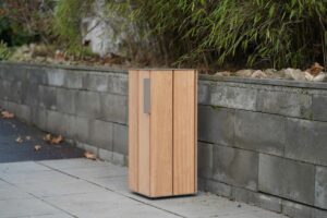 Corbeille simple et esthétique en bois 38L MONTESQUIEU