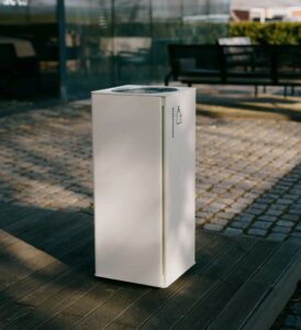 Corbeille sobre tout acier 38L HÉRÉPIAN (2)