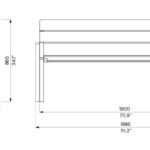 E2-156 banc accoudoir