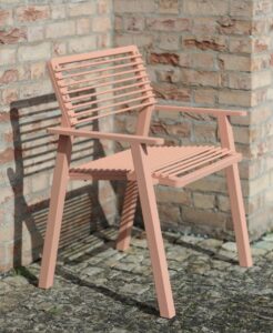 Fauteuil acier avec accoudoirs ORSAN-.
