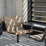 Fauteuil bois confort avec accoudoirs ARCACHON