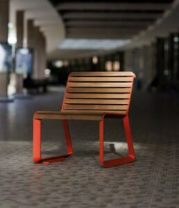 Fauteuil bois et fonte aluminium MIMIZAN