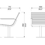 Fauteuil bois fixation amovible PYLA plan