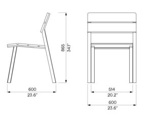 Fauteuil en bois simple ARRIGAS plan