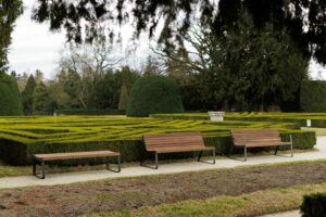 Banc avec accoudoirs Bordeaux