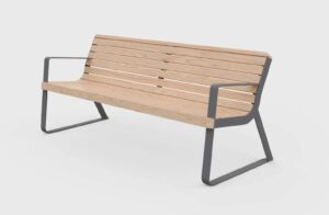 Banc avec accoudoirs Bordeaux