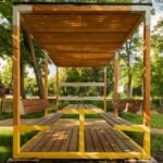 Leva Pergola avec ensemble picnic & jardinière