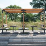 Leva Pergola avec ensemble picnic