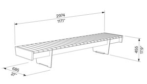 Banc long RENNES