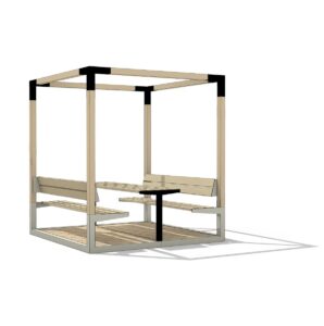 Pergola picnic en mélèze FSC SORGUES