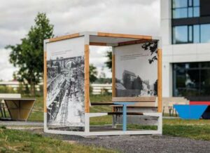 Pôle interactif Pergola d'exposition