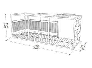 Salon de plein air et détente Pergola RUSTREL (3)