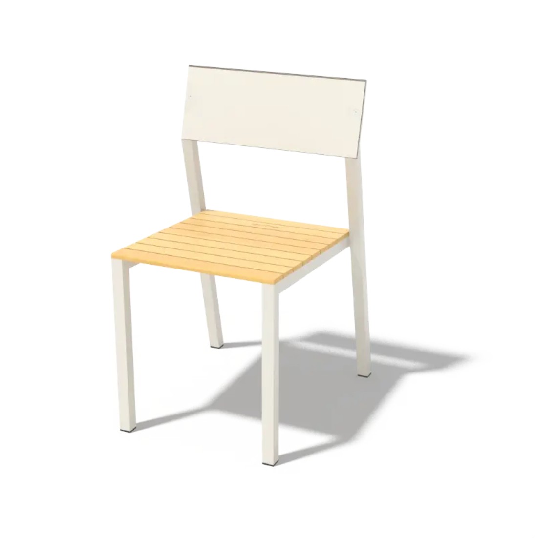 Chaise HPL et assise bois OTA