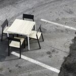 E2 Table carrée bois LCR615