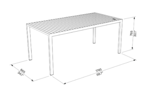 E2 Table rectangulaire bois LCR635