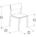 E2 Chaise LCR128 tissu