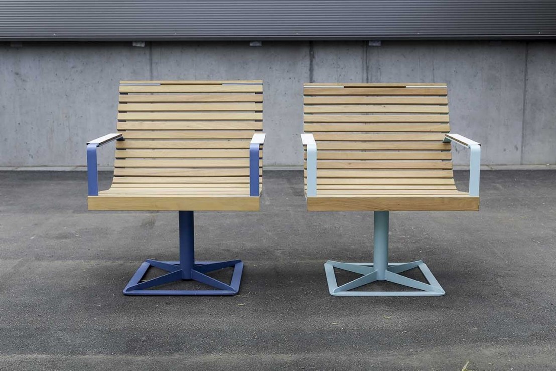 Fauteuil bois design outdoor PIGNA