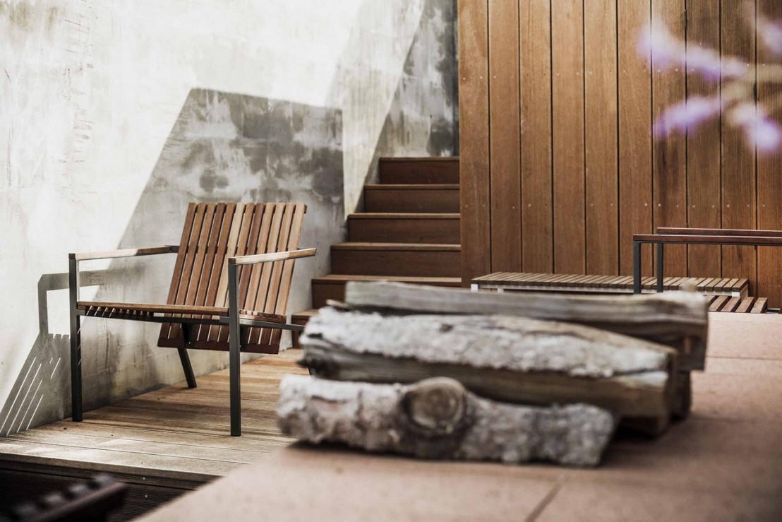 Fauteuil bois durable extérieur COZZANO