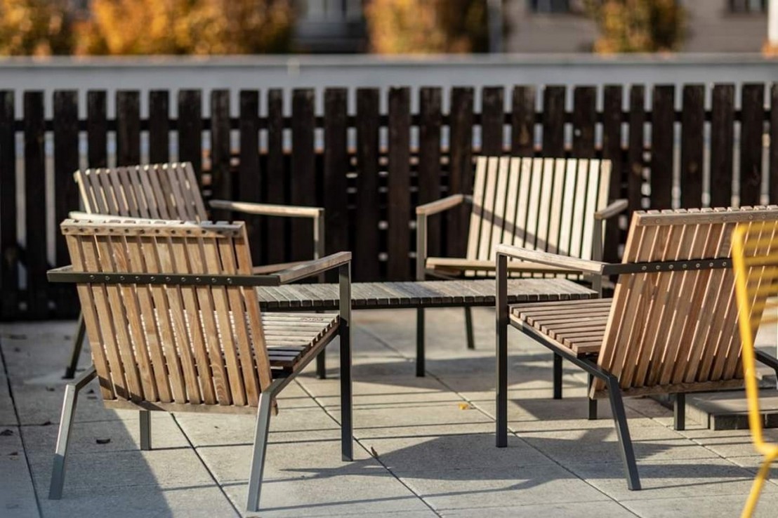 Fauteuil bois durable extérieur COZZANO