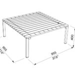 H1 table basse bois LBS620