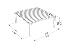 H1 table basse bois LBS620