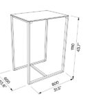 H2 Table bistro hpl LBS601