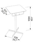 H2 Table bistro hpl LBS920 dim