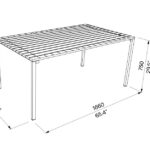 HI table rectangulaire LBS630