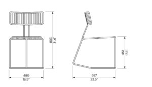 K4 Chaise à bascule HPE100