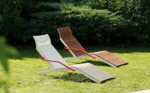 A1 chaise longue bois LAL455