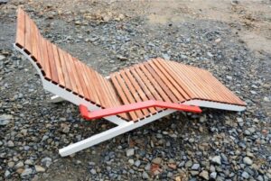 A1 chaise longue bois LAL455