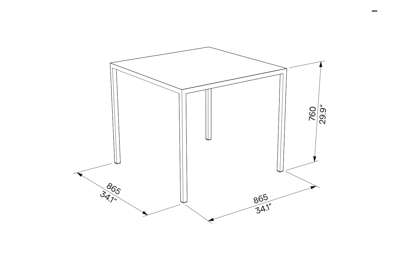 Table HPL robuste extérieur PROPRIANO