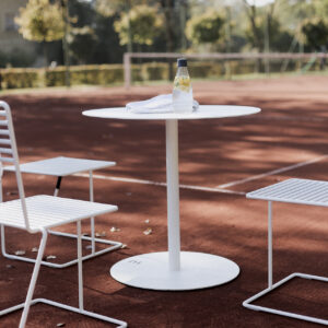 Table circulaire tout acier outdoor 60 x 60cm VERO