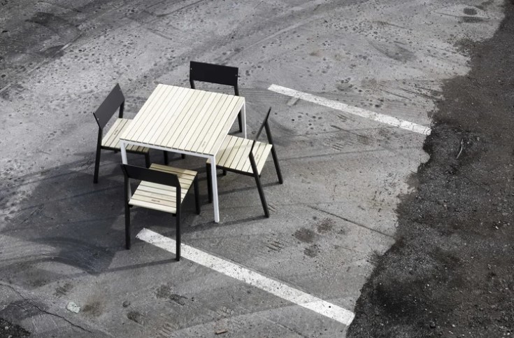 Table jardin bois extérieur QUENZA