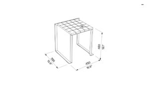 Tabouret résistant intempéries ÉVISA