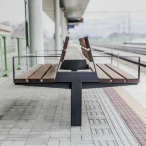 Banc double long en bois ERNÉE
