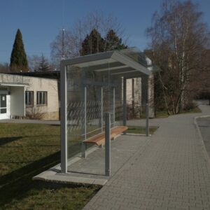 Abribus L5540mm avec double parois latérales AUBERVILLIERS