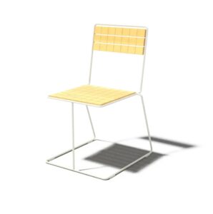 Chaise acier bois extérieur TARRANO